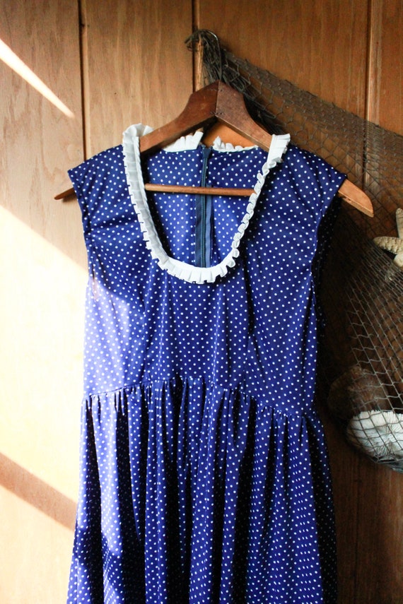 Vintage 1950s Dress, Vintage Polka Dot Dress, Vin… - image 5