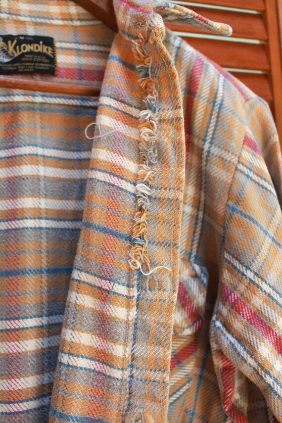Vintage 70s Flannel Shirt, Vintage Plaid Flannel … - image 8