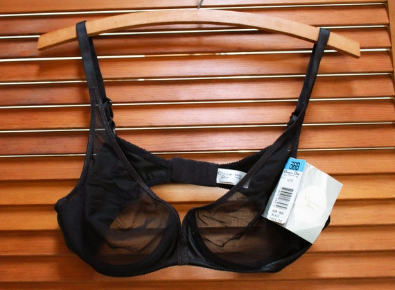 Christian Dior Sheer Black Fishnet & Lace Underwire Bra Style 4216 Size 34C  Rare Vintage Dior Lingerie Deadstock -  Canada