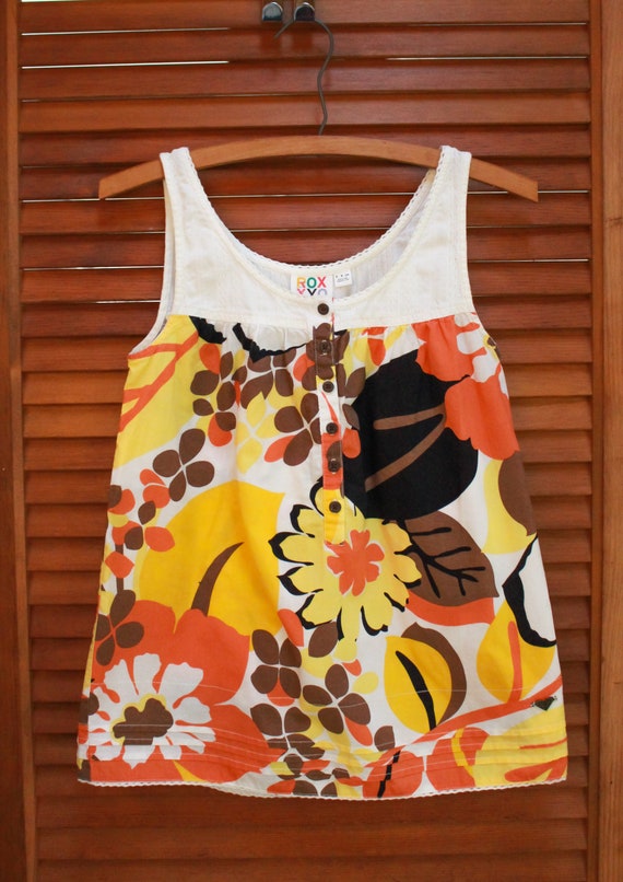 Y2K Top, Y2K Tank Top, Vintage Roxy Shirt, Vintage Ta… - Gem