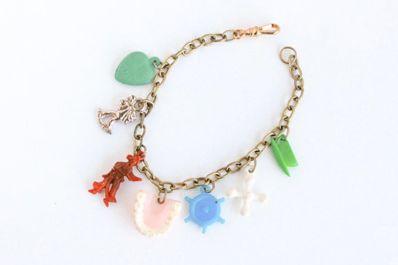 Vintage Pirate Booty Charm Bracelet, Lucky Charm … - image 1