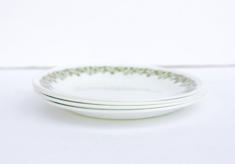FOUR Small Corelle Dessert Plates Corelle Crazy Daisy Plates Etsy