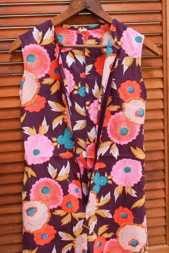 Vintage 1960s Romper, Vintage Floral Romper, Vint… - image 4