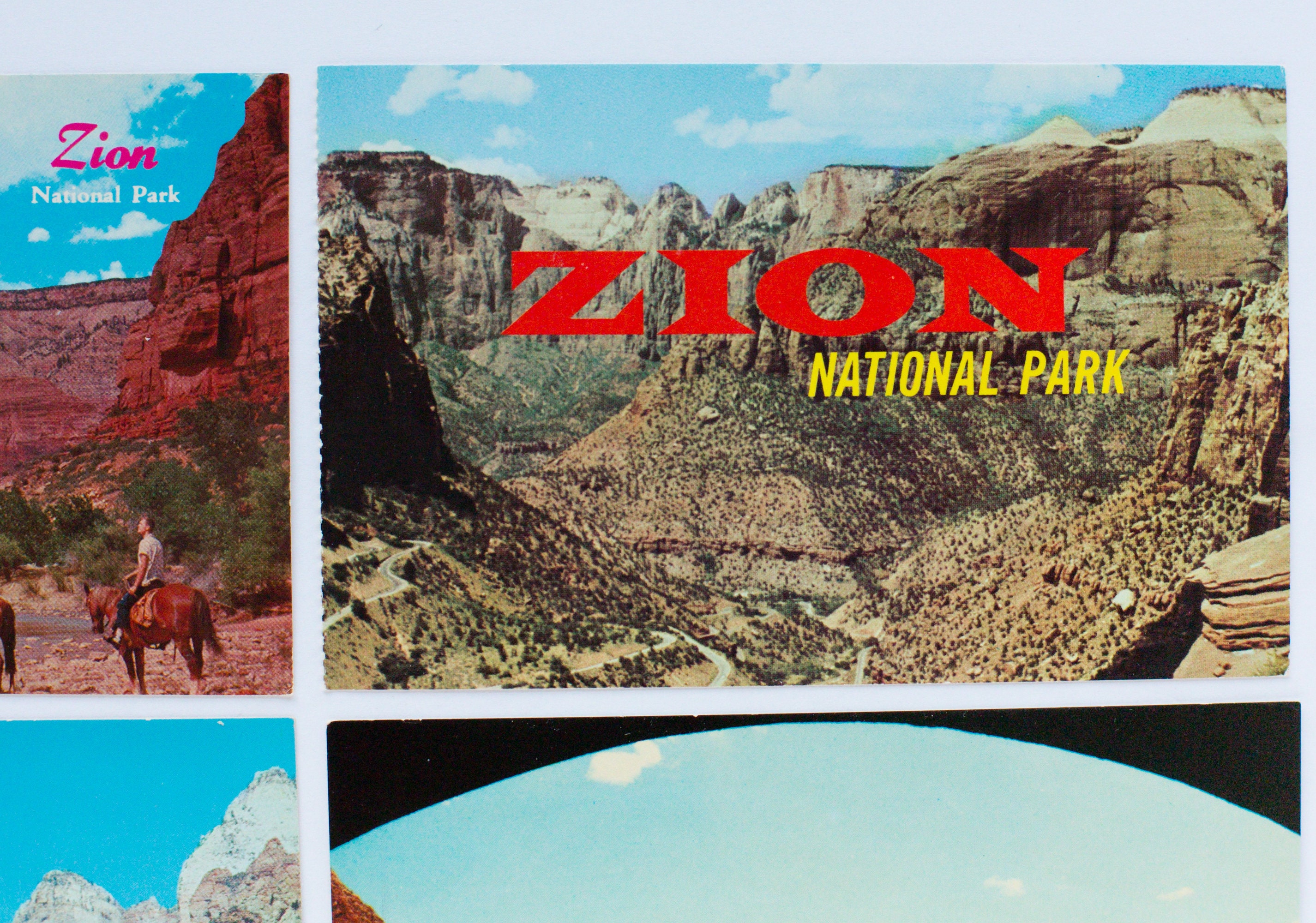 Zion Postcard LOT Vintage Utah Postcards Zion National Park Etsy