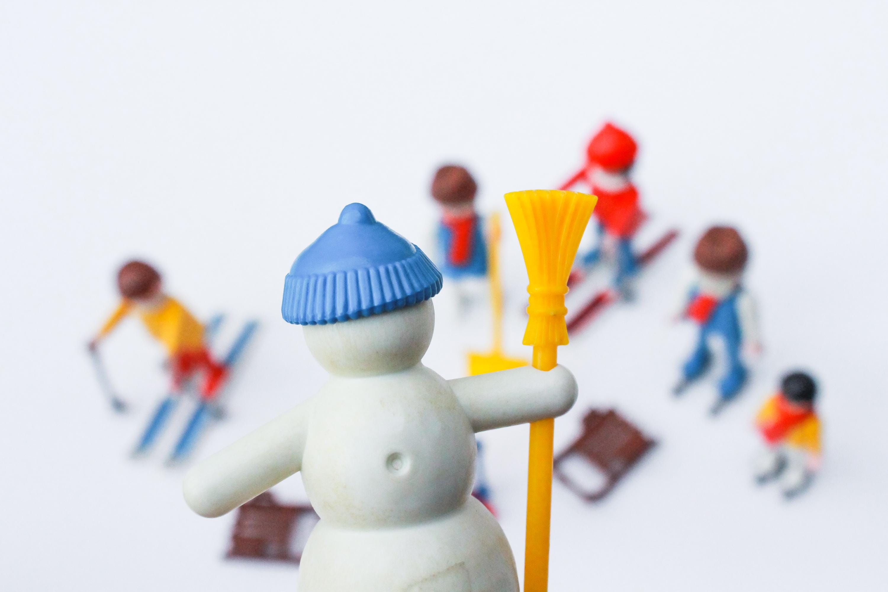 PLAYMOBIL Sport Invernale | Paio Sci Bianco Blu 3467 3469 Vintage (Usato) - Foto 2