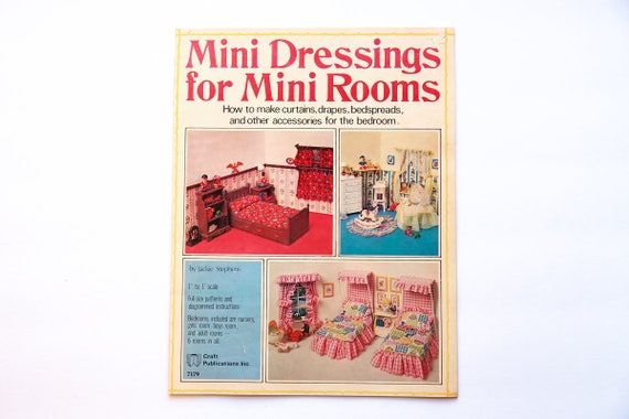 Mini Dressing For Mini Rooms Book For Dollhouse How To Make Etsy