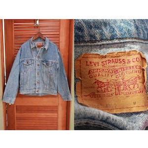 Vintage Levis Trucker Jacket, 1980s Levis 80s Levis Jacket, Vintage 90s Levis Jacket, Levis 705074890, Vintage Denim Jacket Size Medium