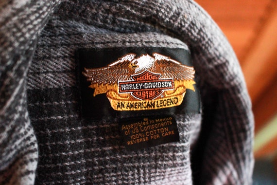 Vintage  Harley Davidson Flannel Shirt, Vintage H… - image 2