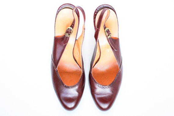 Vintage Heels Size 7.5, Sling back Heels, Vintage… - image 2