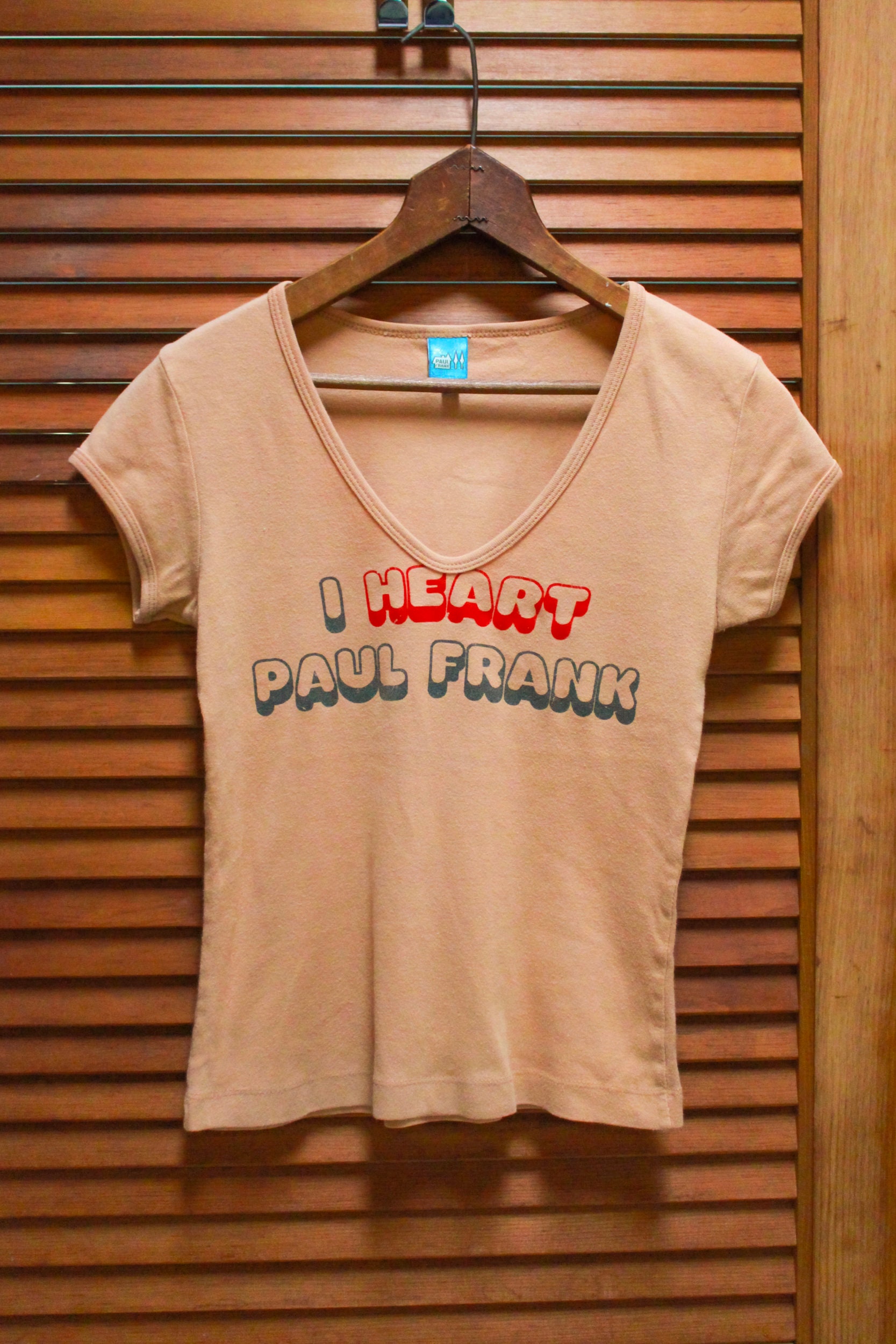 Rare Vintage Paul Frank Tee Shirt I Heart Paul Frank Shirt I Etsy Hong Kong