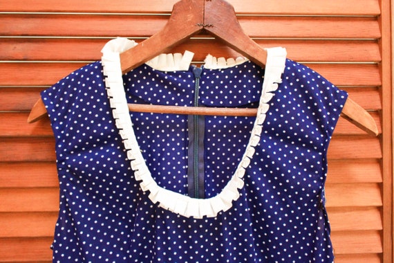 Vintage 1950s Dress, Vintage Polka Dot Dress, Vin… - image 3