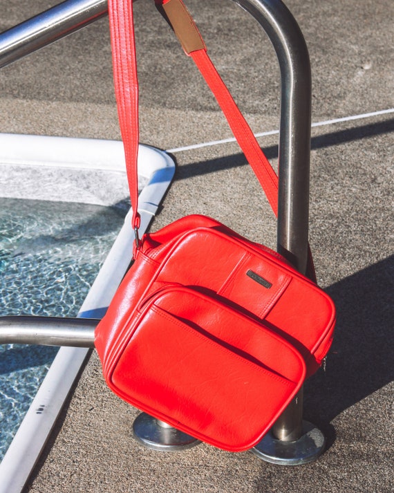 vintage red samsonite luggage