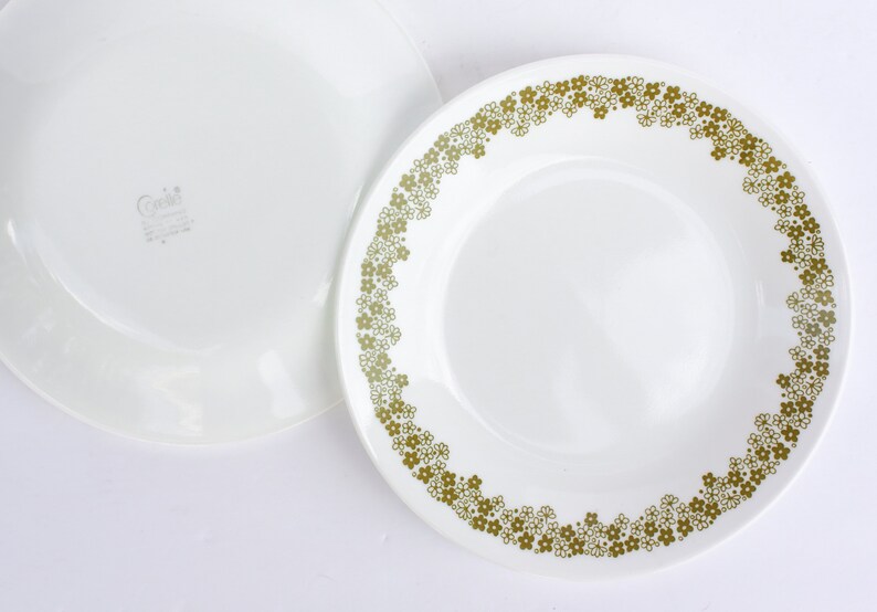 FOUR Small Corelle Dessert Plates Corelle Crazy Daisy Plates Etsy