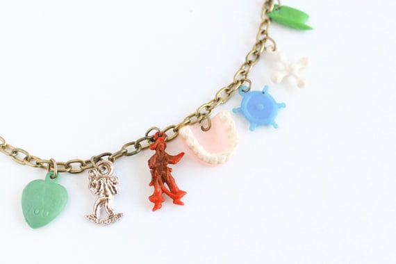 Vintage Pirate Booty Charm Bracelet, Lucky Charm … - image 5