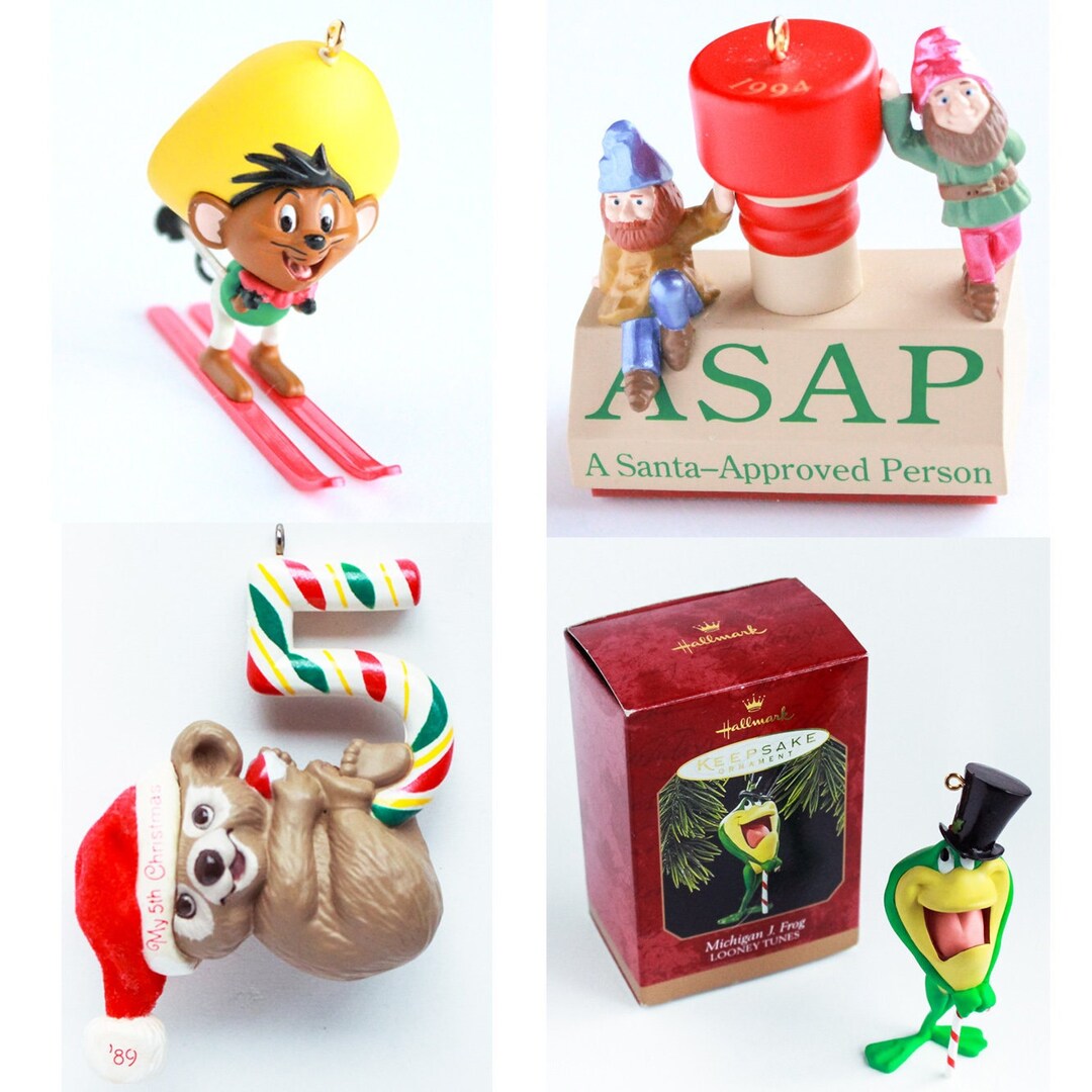 Vintage Hallmark Ornaments, Speedy Gonzales Ornament, Vintage Hallmark
