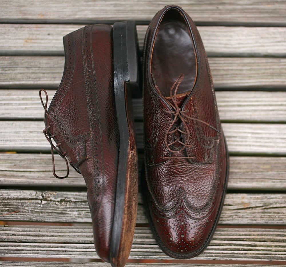 Vintage Brown Leather Mens Shoes Vintage Florsheim Imperial Etsy
