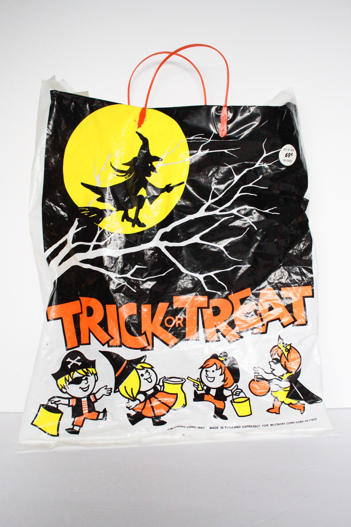 Vintage Halloween Bag Vintage Trick or Treat Bag Plastic Etsy