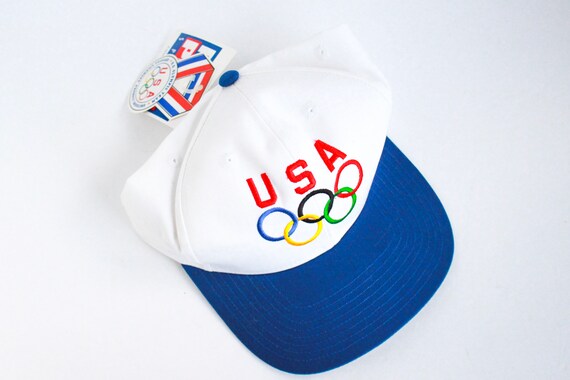 Vintage Olympics Hat, Vintage USA Hat, Vintage Oly