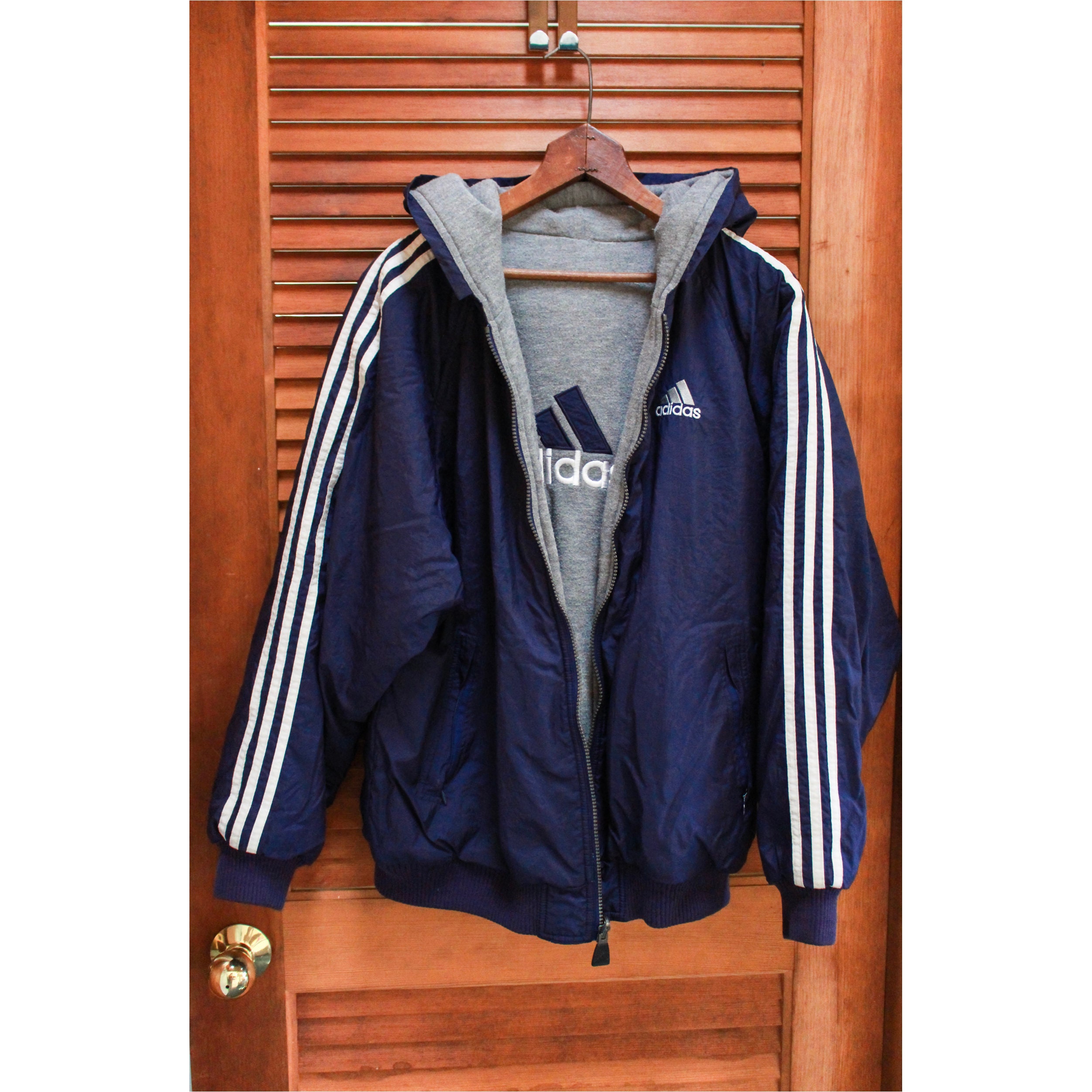 Inwoner Op tijd Wreed Vintage ADIDAS Jacket With Stripes Down Sleeves 90s ADIDAS - Etsy