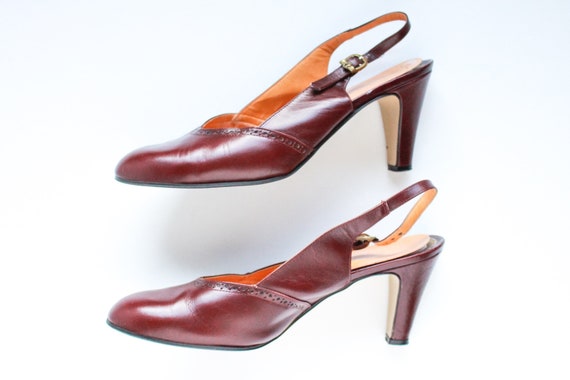 Vintage Heels Size 7.5, Sling back Heels, Vintage… - image 3