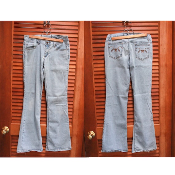 Vintage Y2K Jeans, Vintage Light Wash Jeans, Vint… - image 1