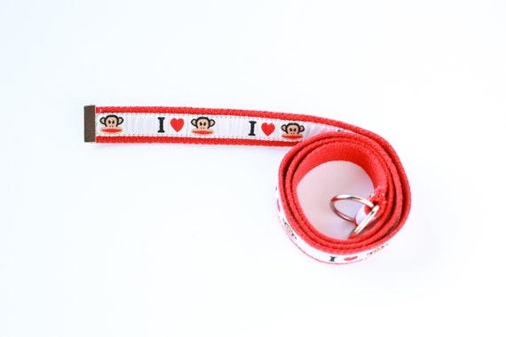 ego zonlicht Durf RARE Vintage Paul Frank Belt I Heart Paul Frank Julius Monkey - Etsy België