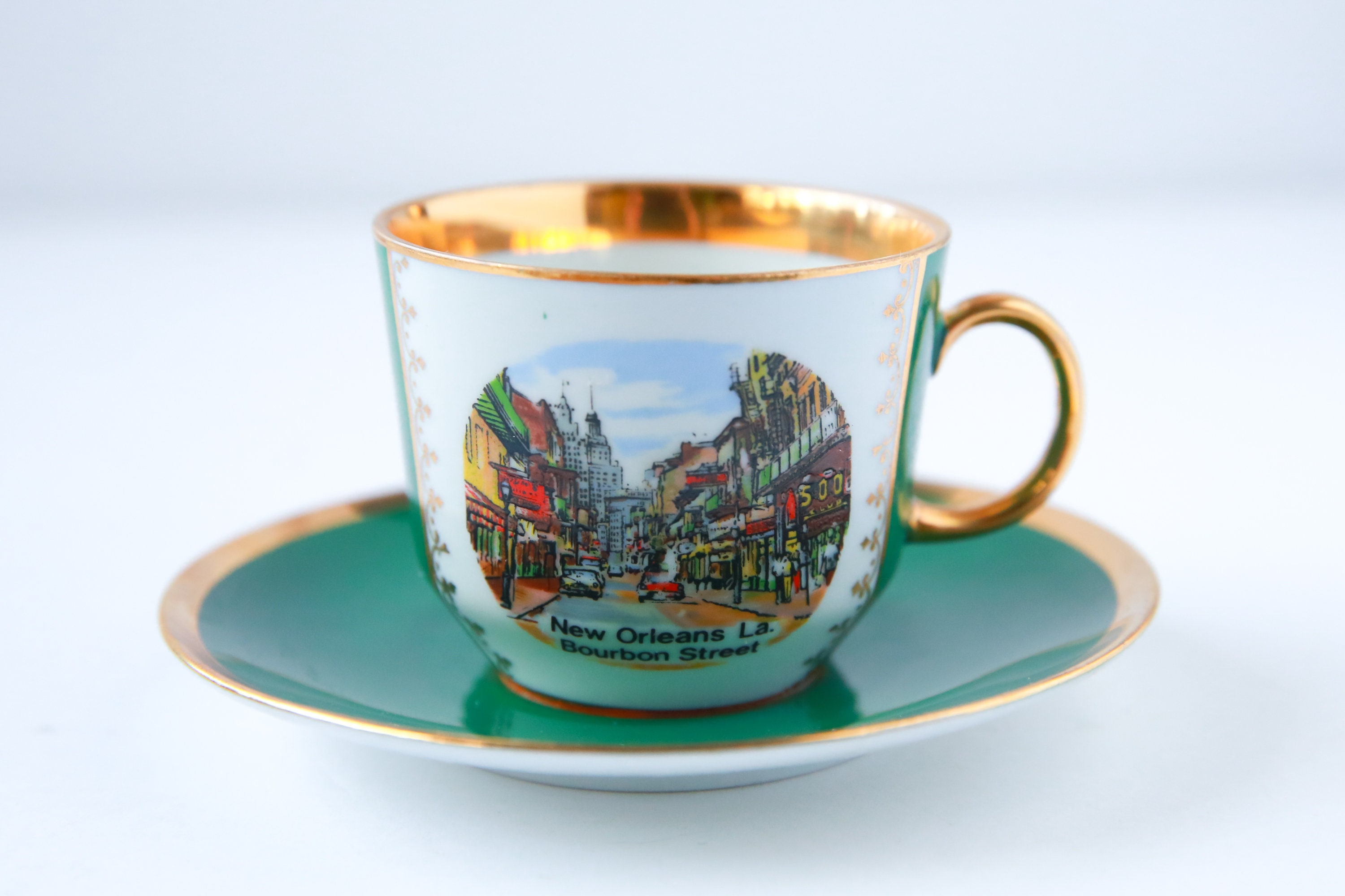Vintage New Orleans Teacup Vintage Bareuther Teacup Vintage Etsy