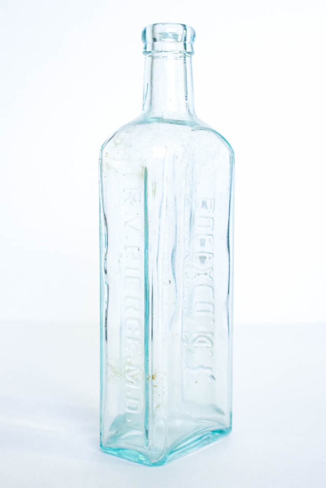 RV Pierce MD. Bottle, Buffalo NY, Vintage Glass Bottle, Vintage