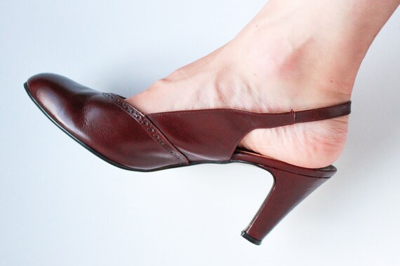 Vintage Heels Size 7.5, Sling back Heels, Vintage… - image 6
