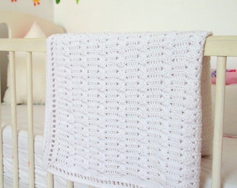 Baby blanket crochet PATTERN, afghan, throw, home decor, nursery, baby shower gift, PDF instant download