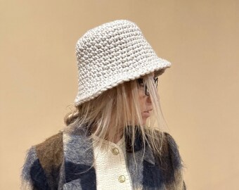 Crochet pattern bucket hat woman Bucky basic hat, Instant download PDF