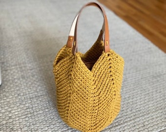 Crochet Toscana Bag Pattern – Textured Reusable Tote (PDF Download)