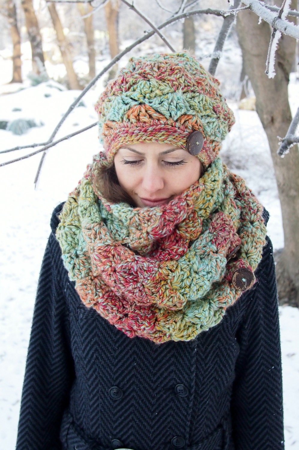 Slouchy hat crochet pattern woman bulky hat women beret with | Etsy