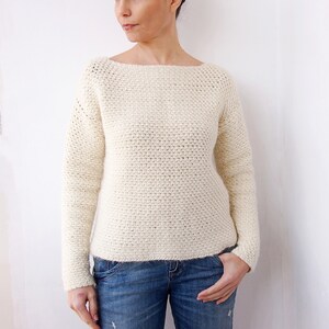Crochet Pattern Women everyday Sweater Basic - Etsy
