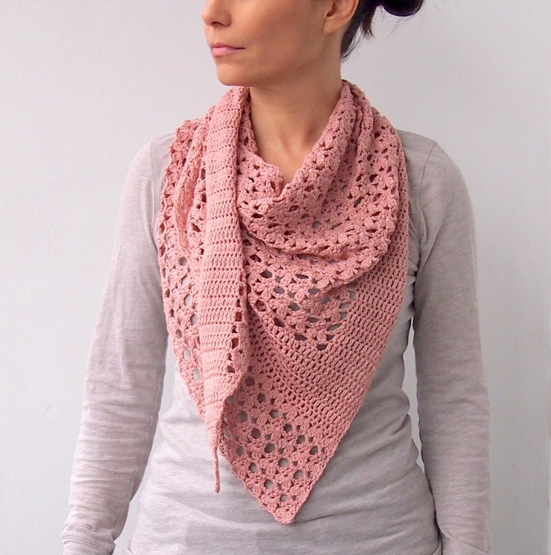 floral crochet shawl