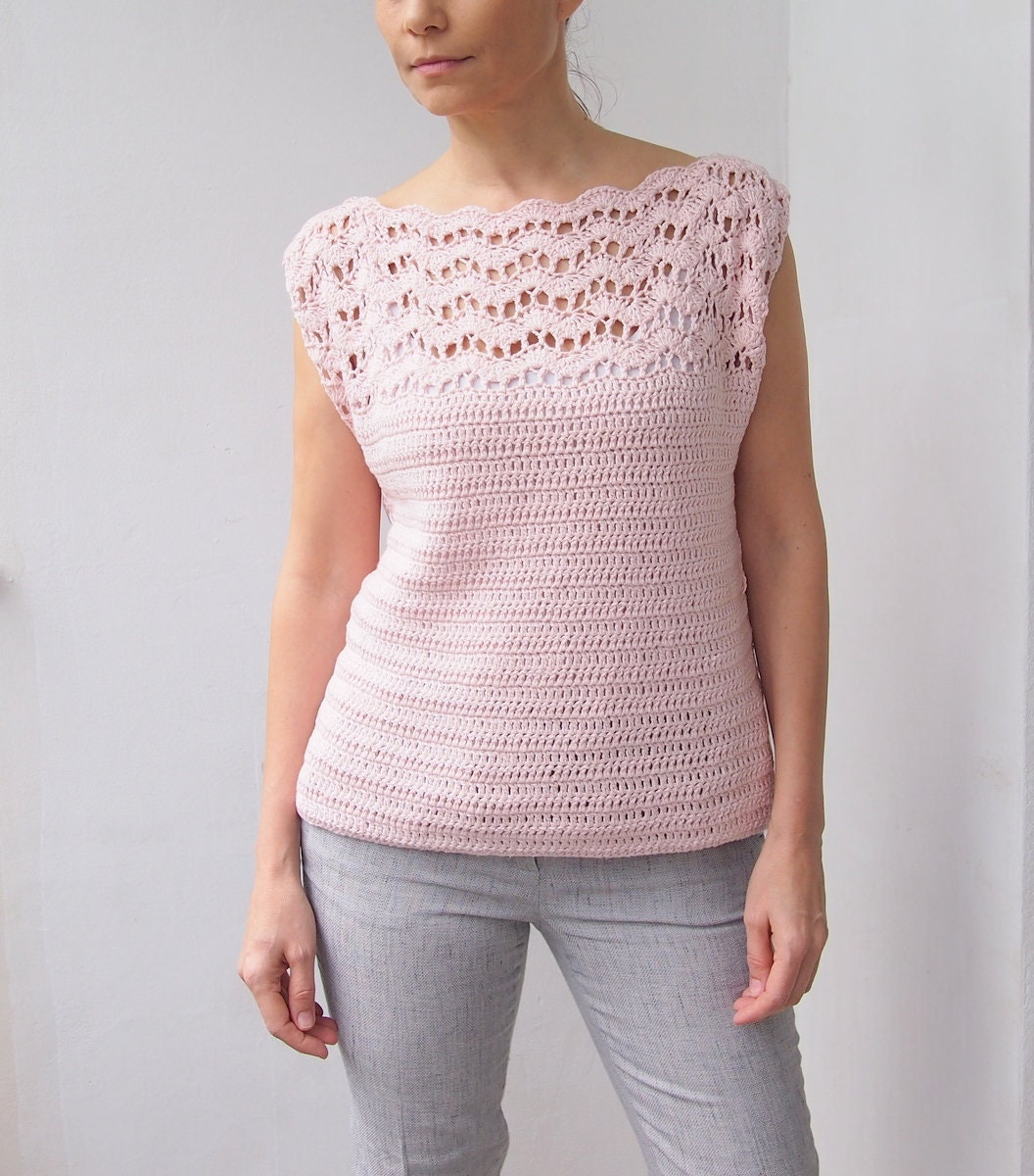 Crochet Pattern new Wave Top Spring Summer Women - Etsy