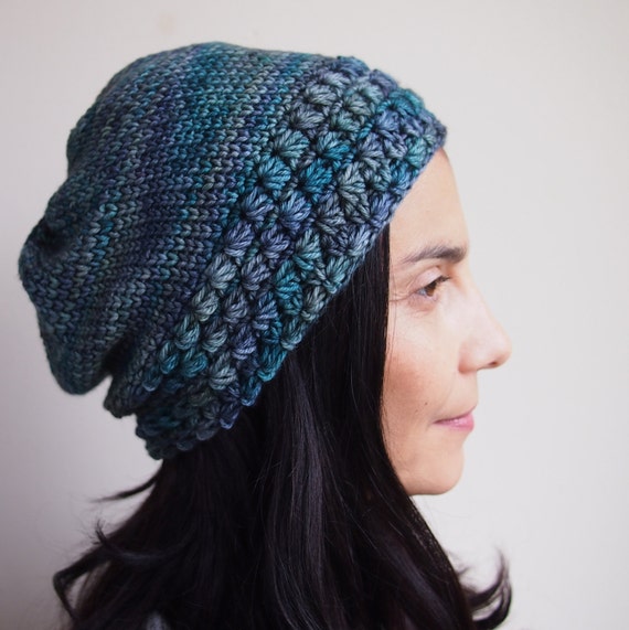 Crochet Pattern Knit Look Slouch Hat Woman Star Stitch Hat Beanie Beret ,  Instant Download -  Canada