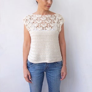 Crochet Pattern Summer Garden Sweater, Women Pullover, Top, Woman ...