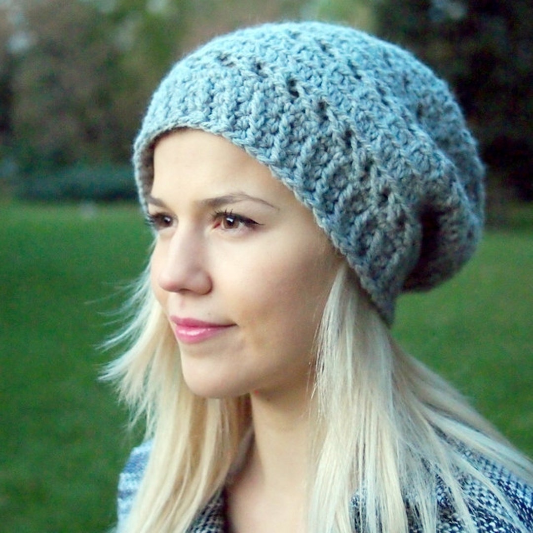 Crochet Pattern Woman Slouchy Hat, Woman Beret, Women Tam  display picture 3