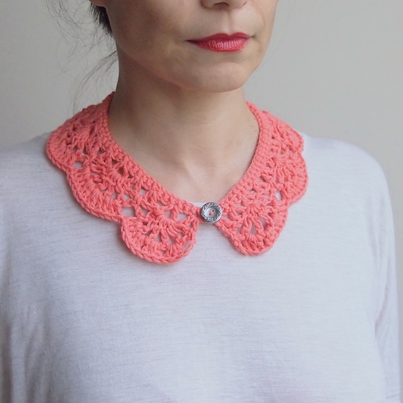 Crochet Pattern, Woman Collar , Peter Pan Collar, Girl