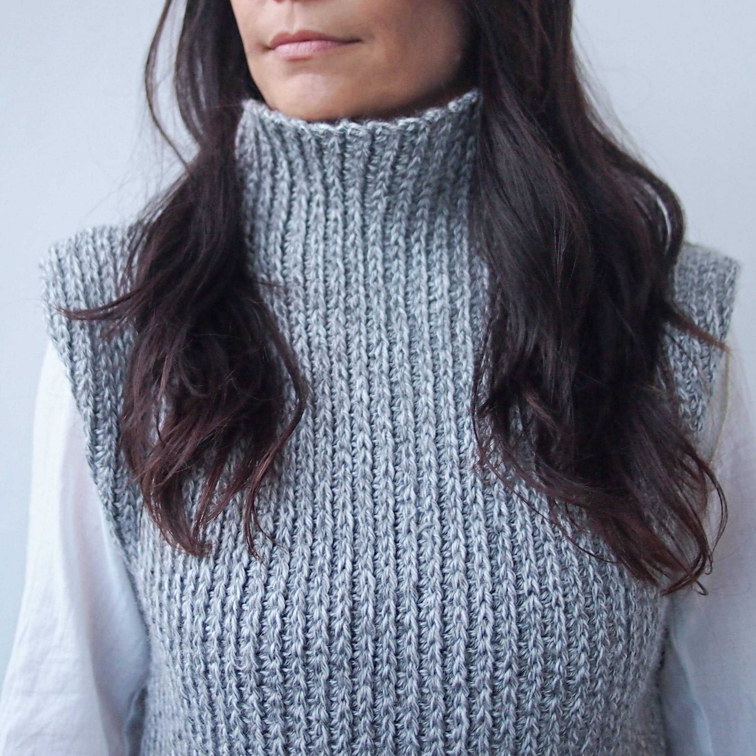 40 Turtleneck Crochet Patterns for Cozy Layers, Modern Pullovers, and Textured Necklines 15 Crochet pattern Ribbed Vest