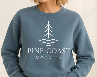 Blue Jean Comfort Colors 1466-sweater met ronde hals (JPG)