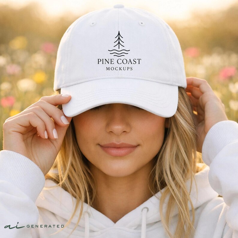 digital download hat mockup bundle, instant download files, yupoong 6245cm dad cap mockups, high resolution images for Etsy listings