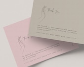 Editable Thank You Card Digital Template, Customer Thank You for Order Insert, Printable Purchase Postcard Template Product Packaging・013