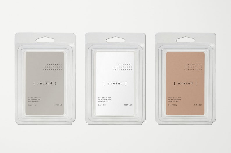 2x3 Soy Wax Melt Labels Template DIY \u2014 Wax Melt Packaging Stickers \u2014 DIY Product Customizable Label Sticker \u2014 Minimalist Wax Labels\u30fbUnwind