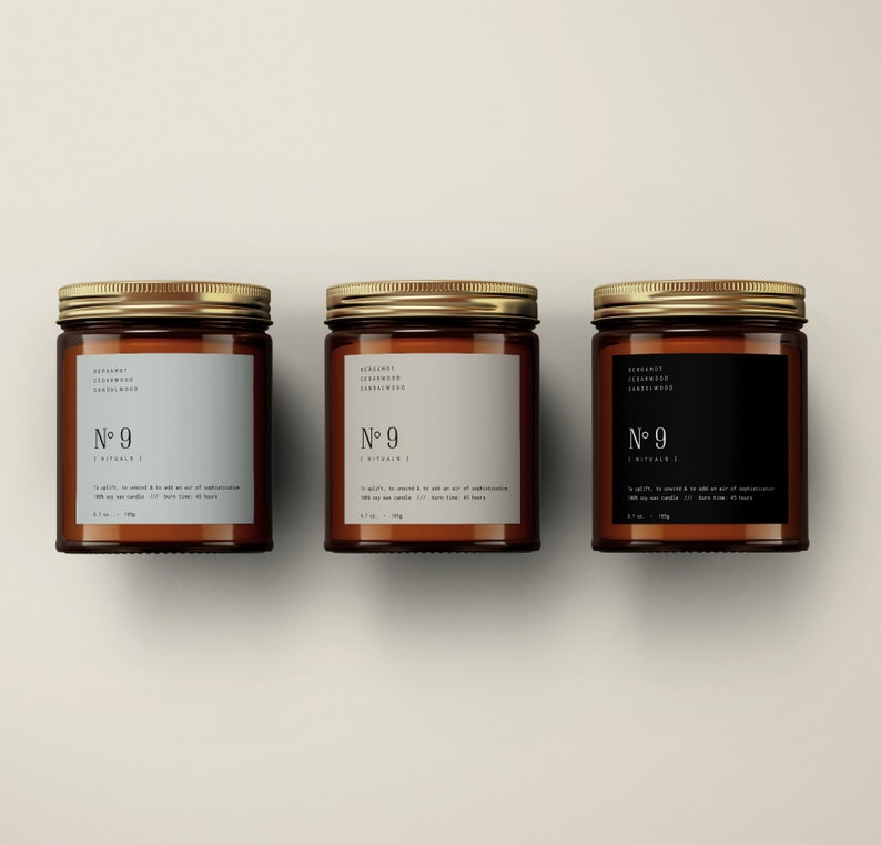 Editable Candle Labels Candle Label Template