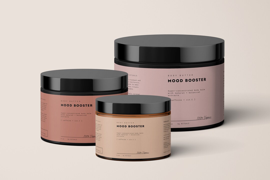 DIY Body Butter Labels for 4oz Jars 8oz Jar Label Template, Custom Jar