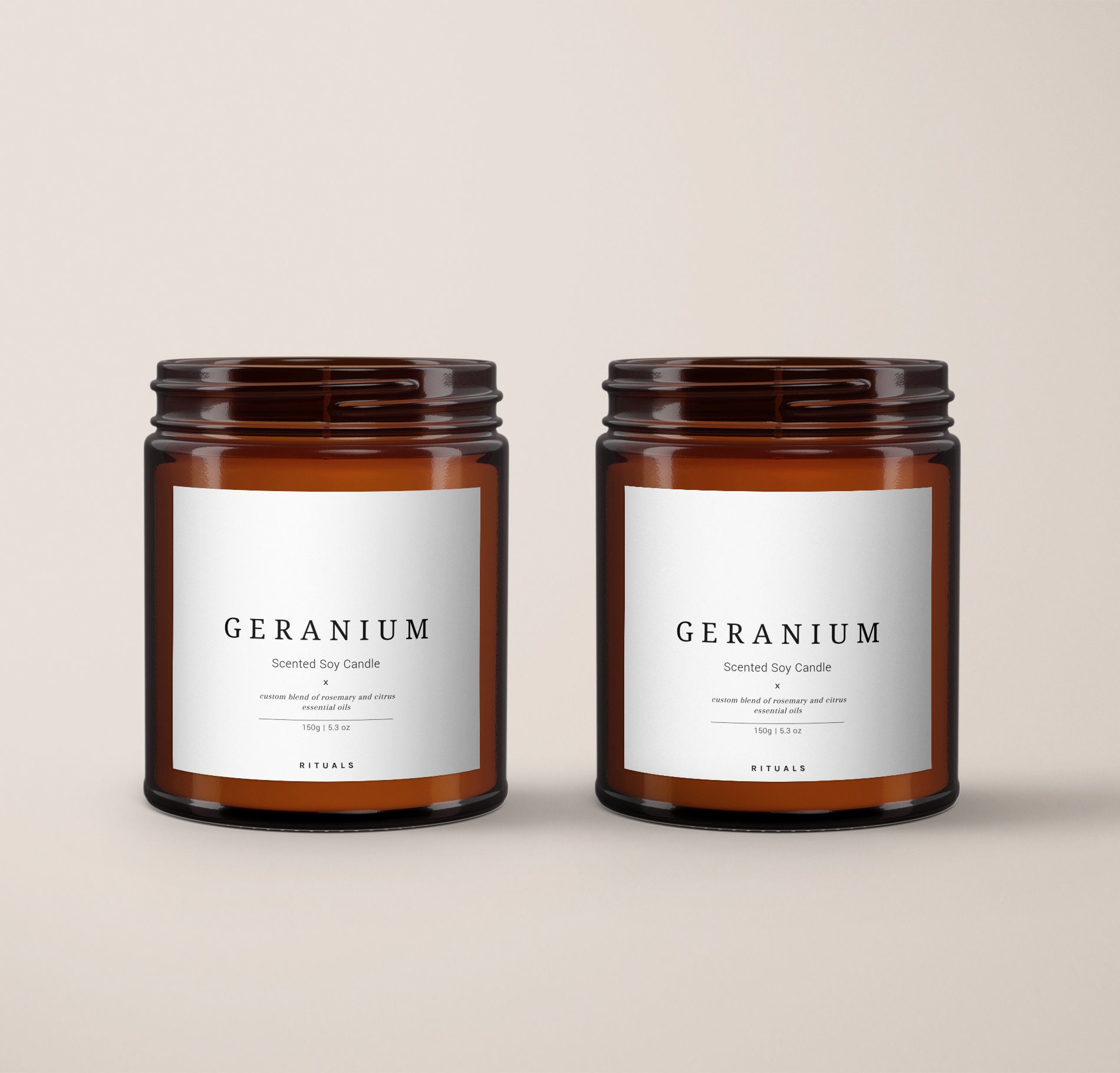 Editable Label DIY Candle Jar Label Template Customizable Etsy