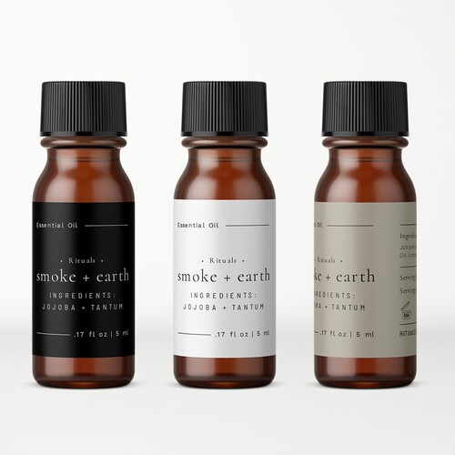 10ml dropper bottle labels