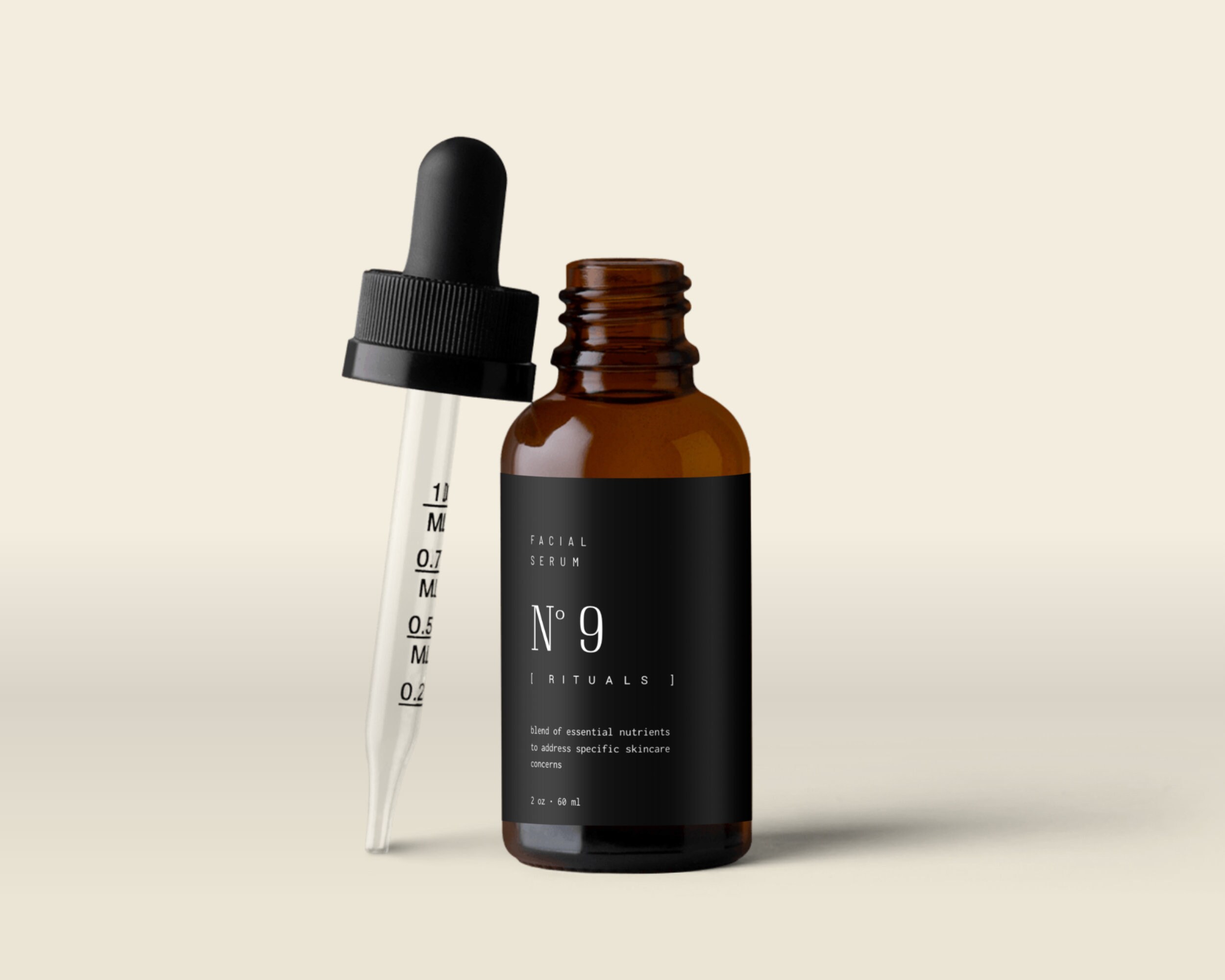 DIY Editable 1 Oz Dropper Bottle Label Template 2 Oz Wrap Etsy